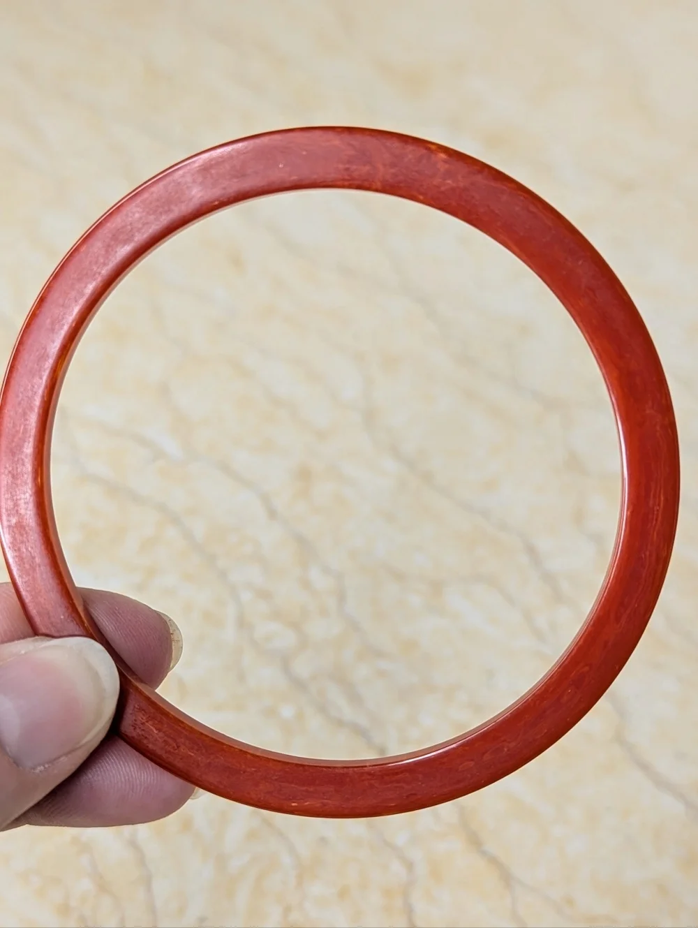 Vintage Bakelite Dark Brown Red Marbled Skinny Bangles Bracelets Set Of 3